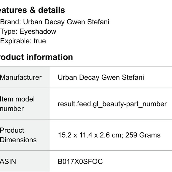 URBAN  DECAY UD X GWEN STEFANI EYESHADOW PALETTE - Picture 11 of 11